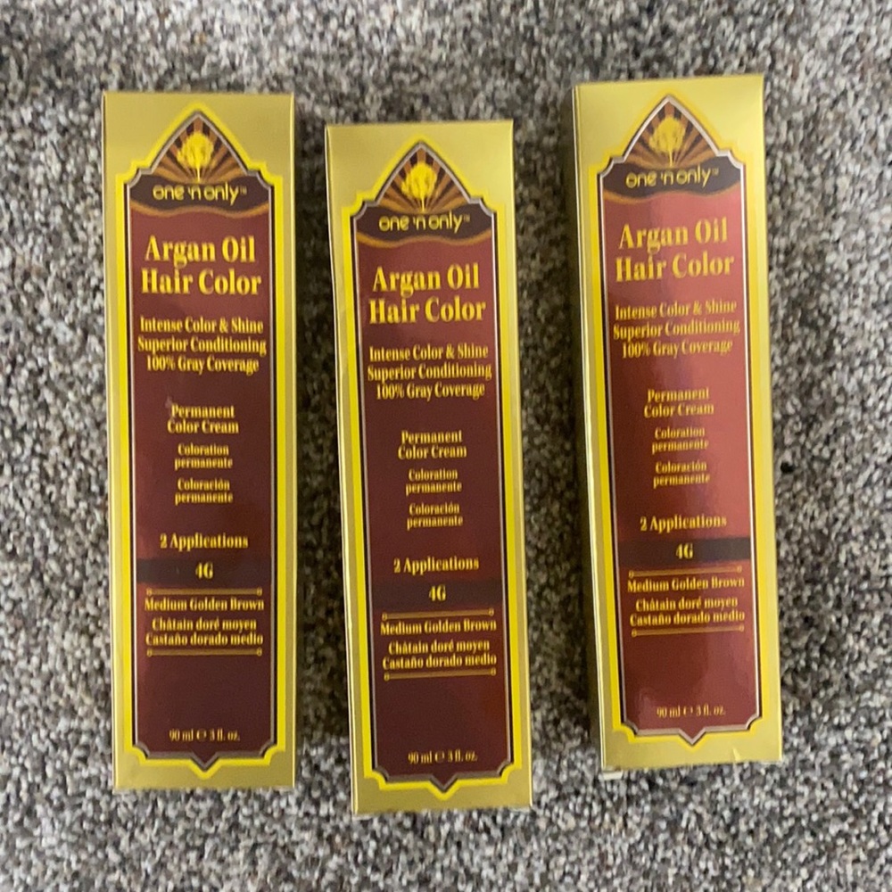4G medium golden brown permanent color cream